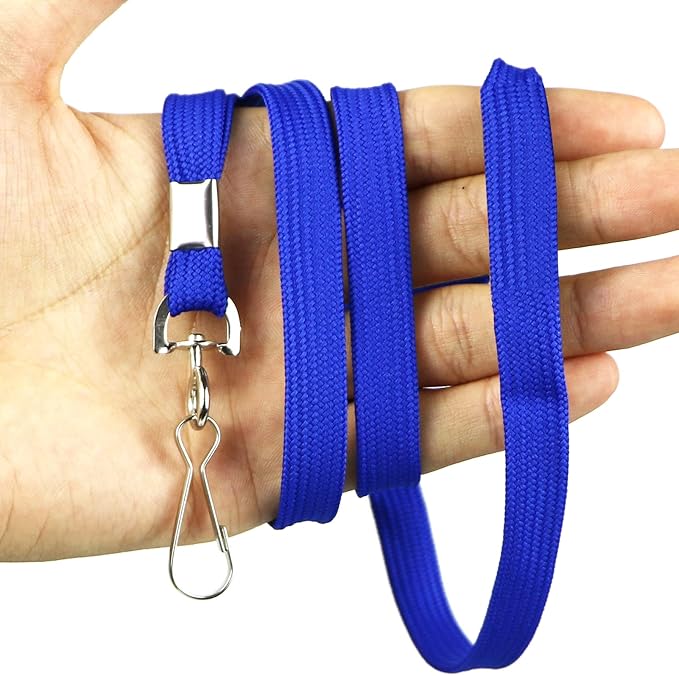 Bird Fiy Lanyard 100 Pack Bulk Badge Lanyards for ID Badges Neck Cruise Name Tag ID Holder