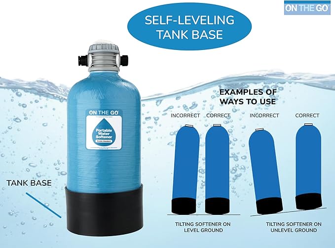 OTG4-DBLSOFT-Portable 16,000 Grain RV Water Softener (NOT made in China, assembled by U.S. Workers in Indiana)