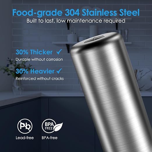 Waterdrop BS13 Under Sink Water Filtration System with Dedicated Faucet | Reduces PFAS, PFOA/PFOS, Chlorine, Bad Taste & Odor, NSF/ANSI 42 Certified, 6 Stage Stainless Steel, No Drilling Required