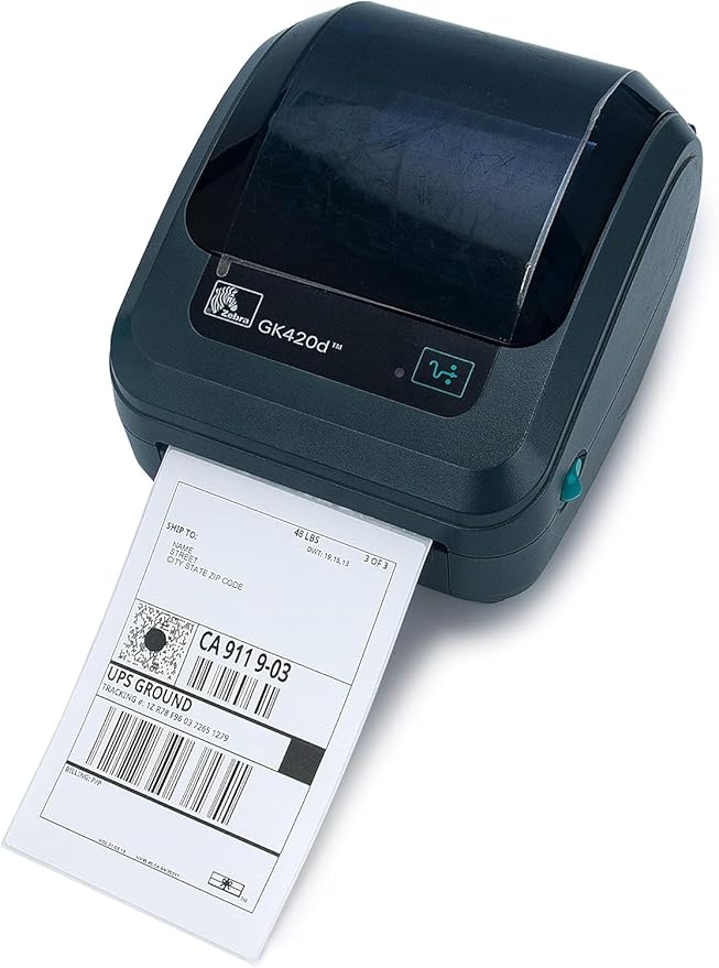 L LIKED 4000 4x6 Thermal Shipping Labels Fanfold, Direct Thermal Printer Labels Compatible with Zebra Rollo - Perforated Strong Adhesive