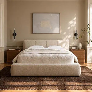 Cloud Queen Bed Frame with 6'' Headboard, All-Foam Cushioned