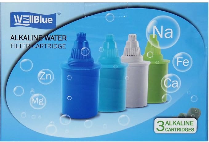 3 Pack Replacement Alkaline Filters - Blue