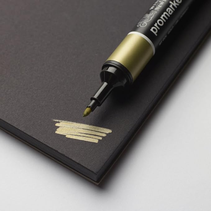 Winsor & Newton Professional Mixed Media Pad, 9" x 12", 25 Sheets, 200gsm, Black