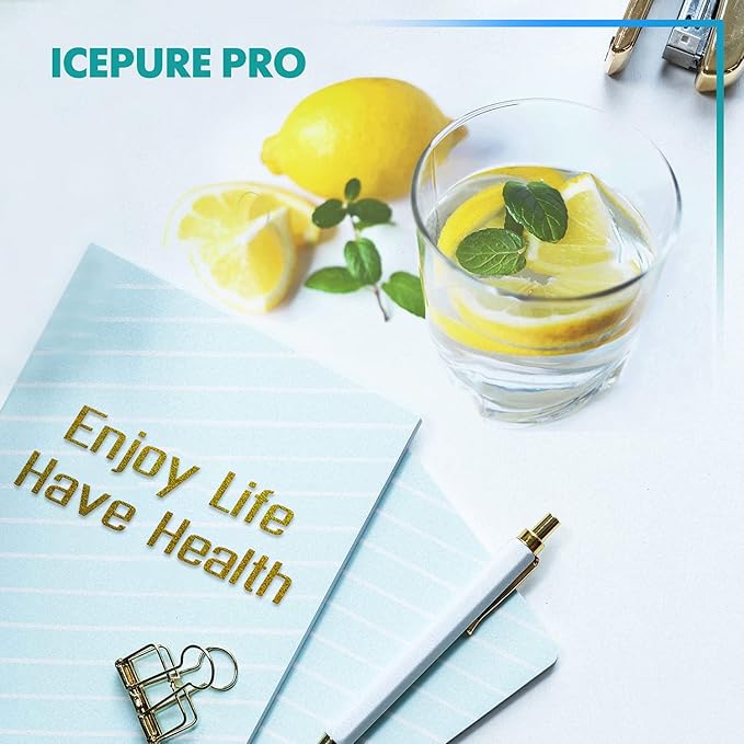 ICEPURE DA29-00020B NSF/ANSI 53 and NSF/ANSI 42 Refrigerator Water Filter, Replacement for Samsung DA29-00020A/B, DA29-00020B-1, HAF-CIN/EXP, RF263BEAESR, RF28HMEDBSR, RS25J500DSR, 3PACK