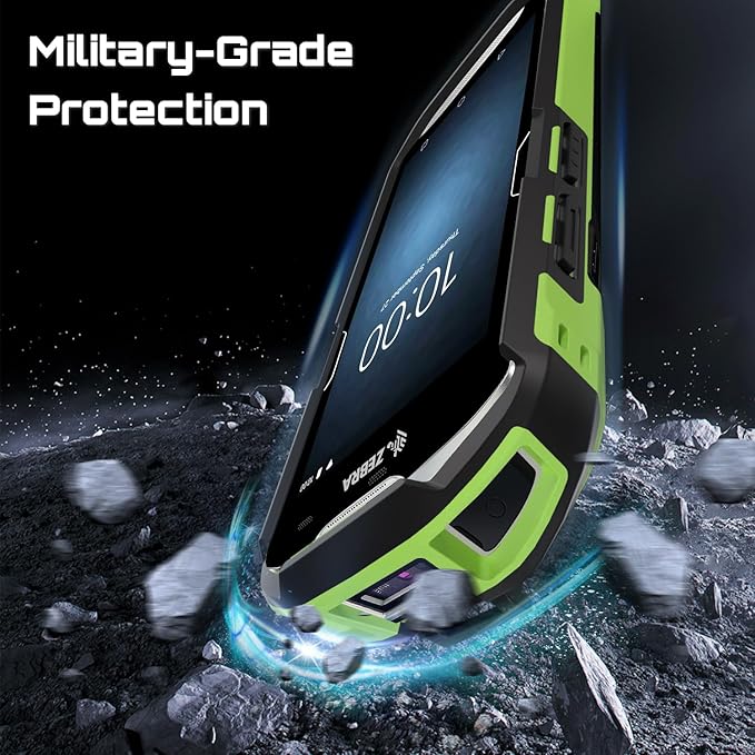 TC51 TC52 TC56 TC57 TC510K Case with Hand Strap - Protective & Ergonomic for Zebra Handheld Barcode Scanners SG-TC5X-EXO1-01 SG-TC5X-EXONHS-01 (Green)