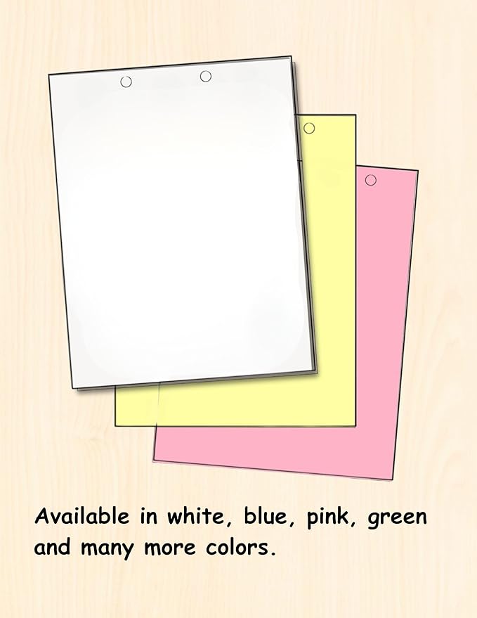 Limited Papers(TM) Writing and Copy Paper, Variation of Colors 8.5" x 11", 5 Hole Top-Punched, 20 Pound Text, 500 Sheets Per Ream. (500, Peach)