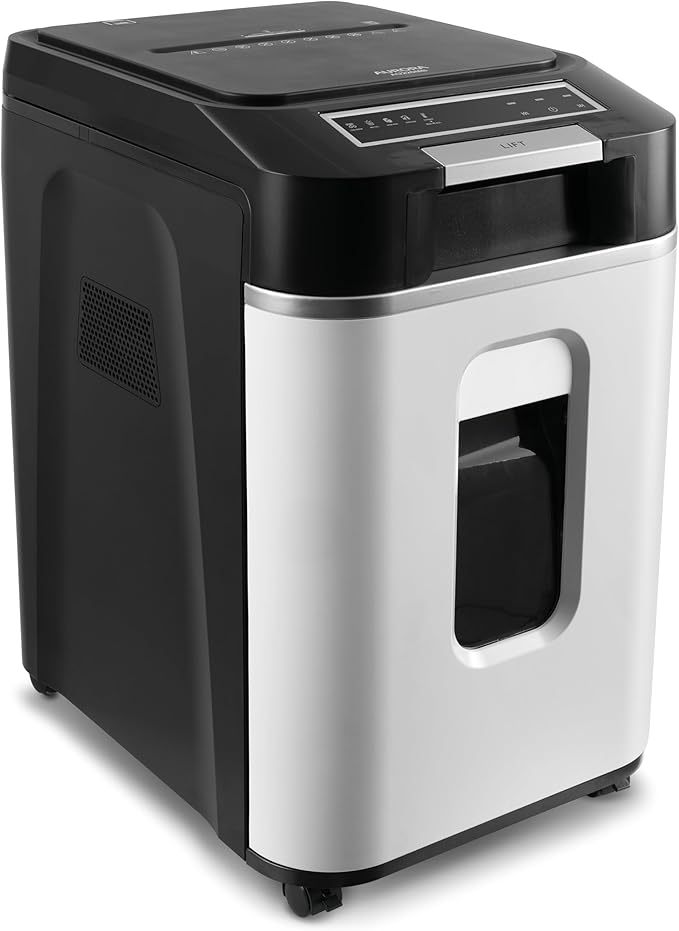 Aurora Commercial Grade 220-Sheet Auto Feed High Security Micro-Cut Paper Shredder/ 60 Minutes/Security Level P-5