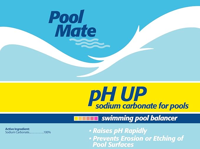 Pool Mate 40-Pounds Premium pH Up for Pools, 100% Sodium Carbonate