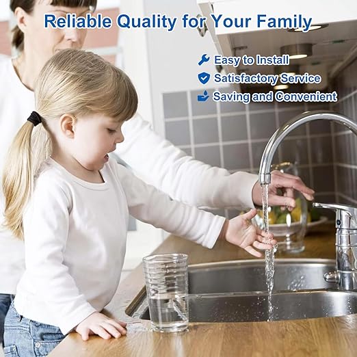 10"x2.5" Polypropylene and Carbon Block Compound Filter,5 Micron Water Filter Cartridge Replacement for Under Sink Water or RV Filter System,Highly Effective Reduces Sediment,Chlorine,Bad Taste&Odor