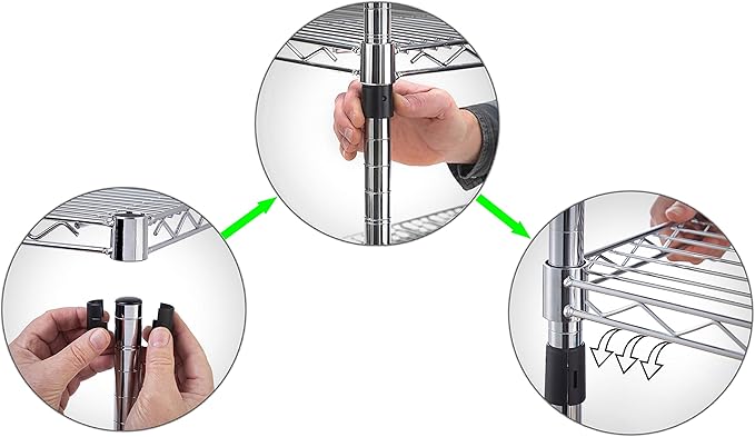Regal Altair 18" Deep x 54" Wide x 74" Height Wire Shelving Kit | 8-Tier | NSF Commercial Storage Rack Unit