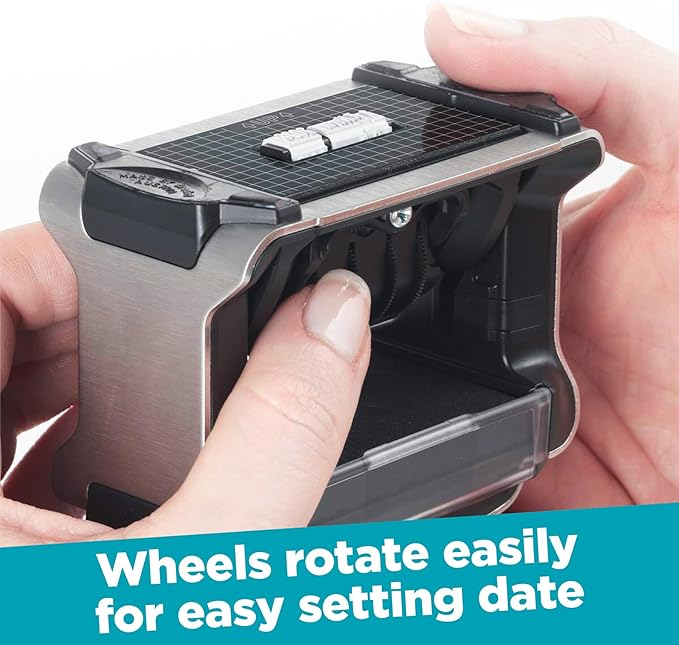 Trodat 5430 Professional Self-Inking Date Stamp - Black Ink