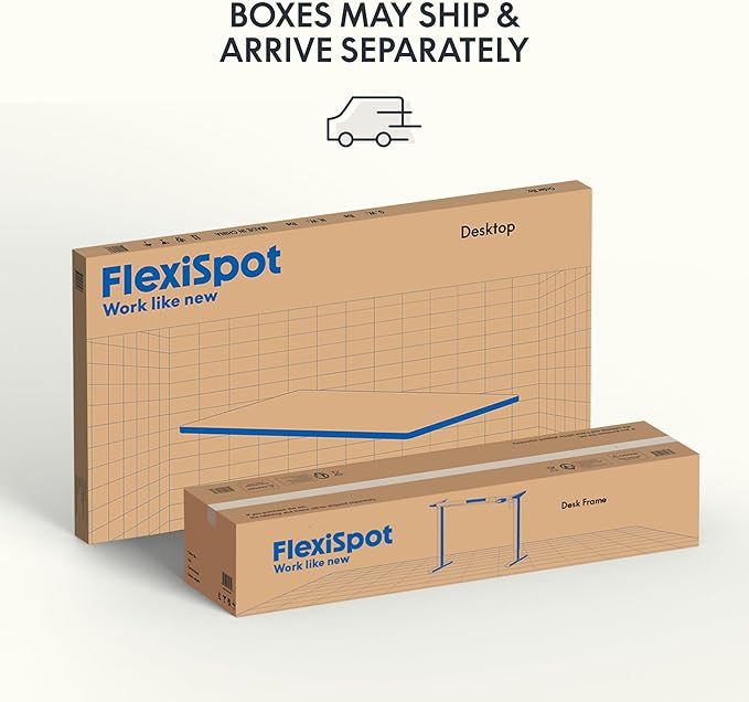 FLEXISPOT EN1 Bamboo Standing Desk, 60 x 30 Inches Whole-Piece Electric Adjustable Height Desk for Home Office (Silver Frame + Bamboo Top, 2 Packages)