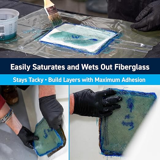 TotalBoat Polyester Laminating Resin - Marine Grade Fiberglass Resin and MEKP Catalyst for Layups and Repairs (Gallon)