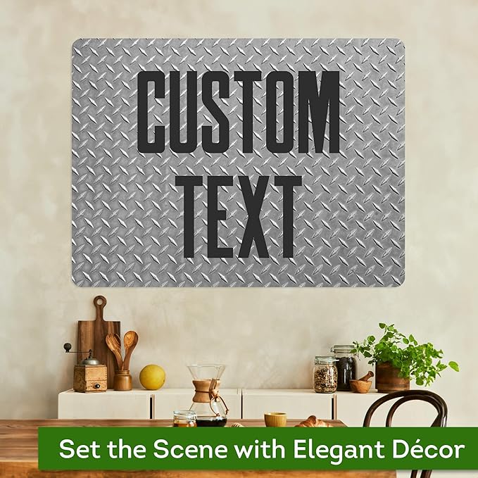 Custom Sign, Custom Street Sign, 11 Font Colors, 13 Font Styles, 4 Hole Options, 22 Sizes, 36x48 Inches, Rust Free DiBound, Fade Resistant, Made in USA by My Sign Center (Diamond Metal)