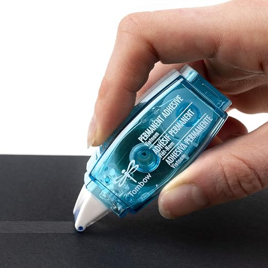 Tombow 62140 Power Mini Glue Tape, 3-Pack. Easy to Use Compact Applicators for Strong, Permanent Bond