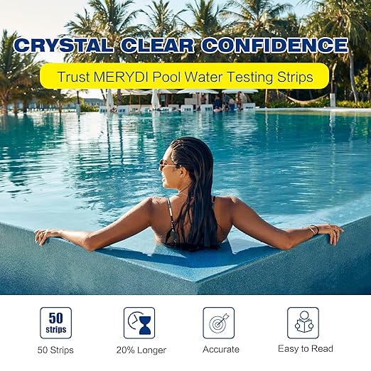 Phosphate Test Kit for Pool,50 Strips Phosphate Test Strip