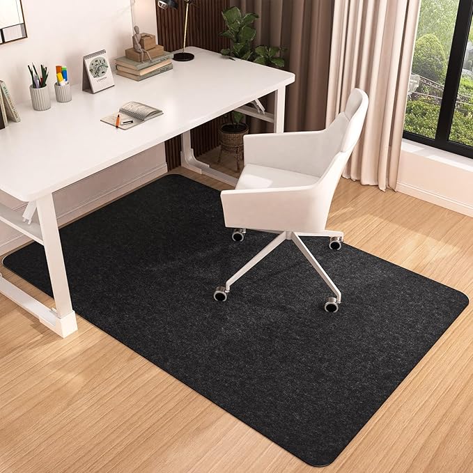Placoot Office Chair Mat for Hardwood Floor, 55"x35" Computer Chair Rug, Under Desk Mat, Large Anti-Slip Floor Protector for Home Office