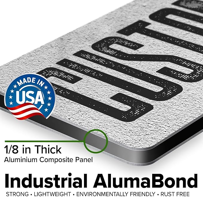 Custom Sign, Custom Street Sign, 11 Font Colors, 13 Font Styles, 4 Hole Options, 22 Sizes, 6x18 Inches, Rust Free DiBound, Fade Resistant, Made in USA by My Sign Center (Concrete)