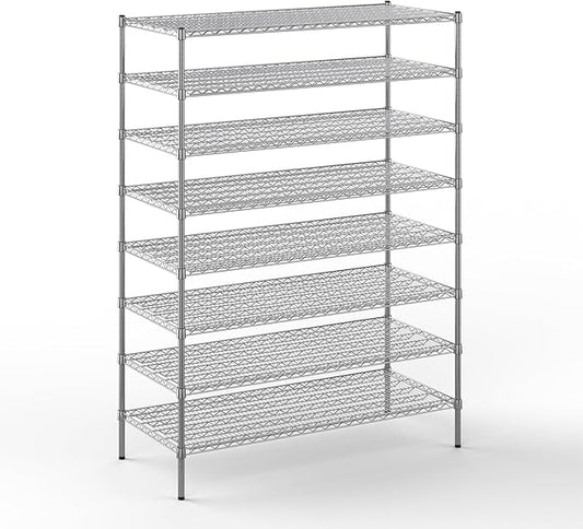 Regal Altair 24" Deep x 54" Wide x 74" Height Wire Shelving Kit | 8-Tier | NSF Commercial Storage Rack Unit