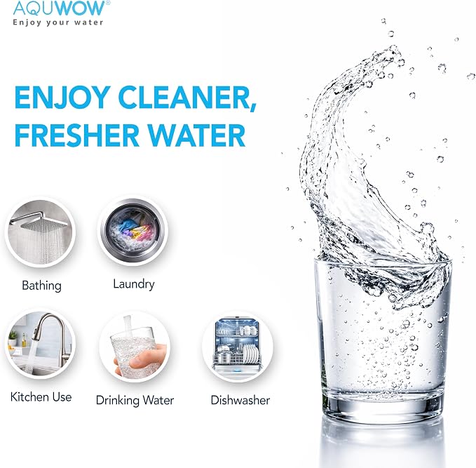 CTO10 5 Micron 2.5" x 10" Carbon Block Water Filter Set – Replacement Cartridges for Whole House and Under Sink Systems, Universal Standard Size (3, 10 x 2.5)