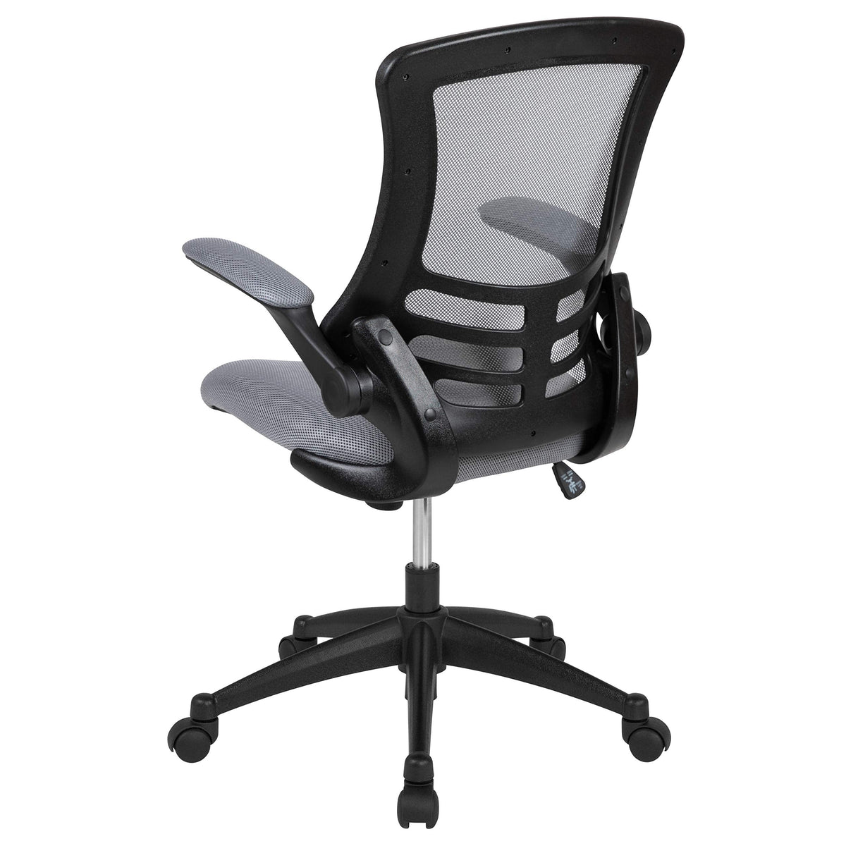 Office Chair, Ergonomic, Mid-Back, Dark Gray Mesh with Swivel