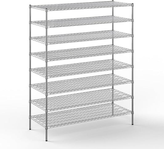 Regal Altair 24" Deep x 60" Wide x 74" Height Wire Shelving Kit | 8-Tier | NSF Commercial Storage Rack Unit