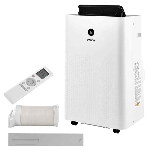Portable Air Conditioner, 12000 BTU ASHRAE (8150 BTU SACC) 4-in-1 Standing Cooling Ac Unit, LED Touch Panel & Remote Control, 24h Timer, Cooling, Dehumidifier, Fan, Sleep Mode for Room Indoor